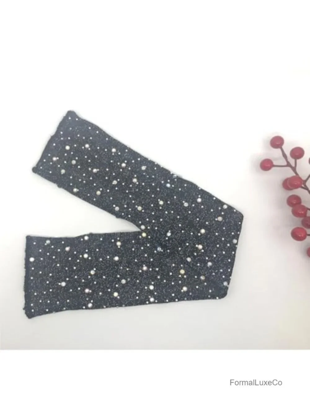Fingerless Sheer Gloves Rhinestone Long Mesh Arm Sleeves Wedding